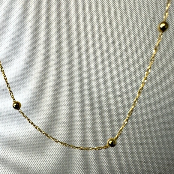 Womens 925 Italy Gold plated Chain Necklace Statement Bib - Picture 6 of 6